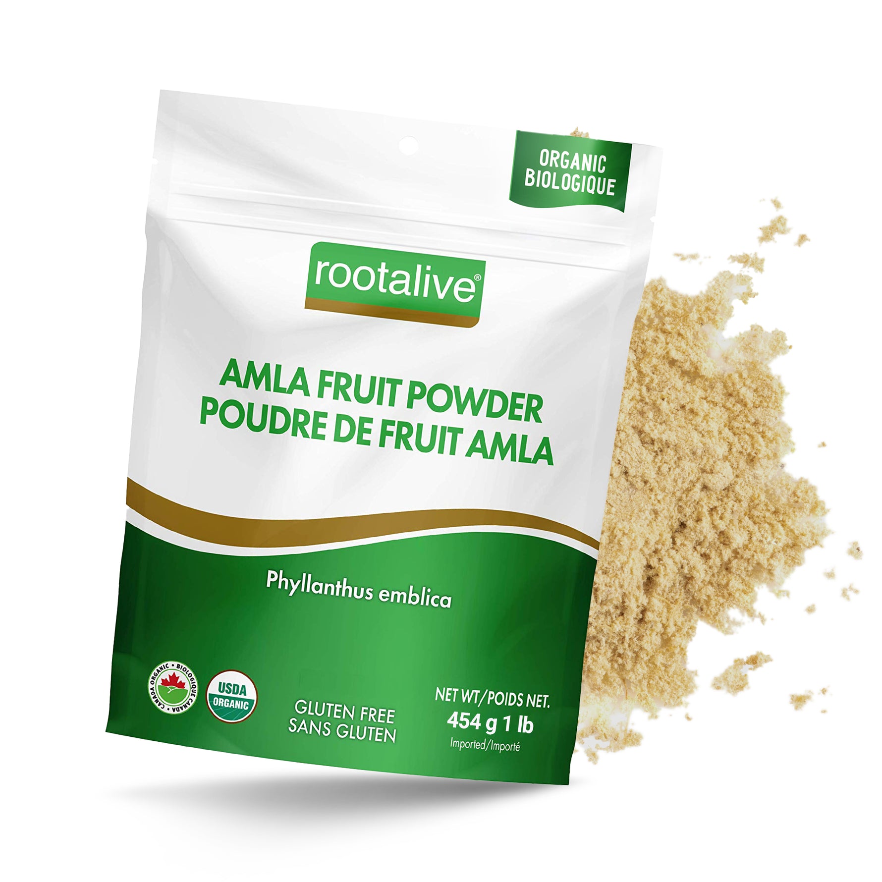 Organic Amla Fruit Powder 454g - Rootalive Inc.