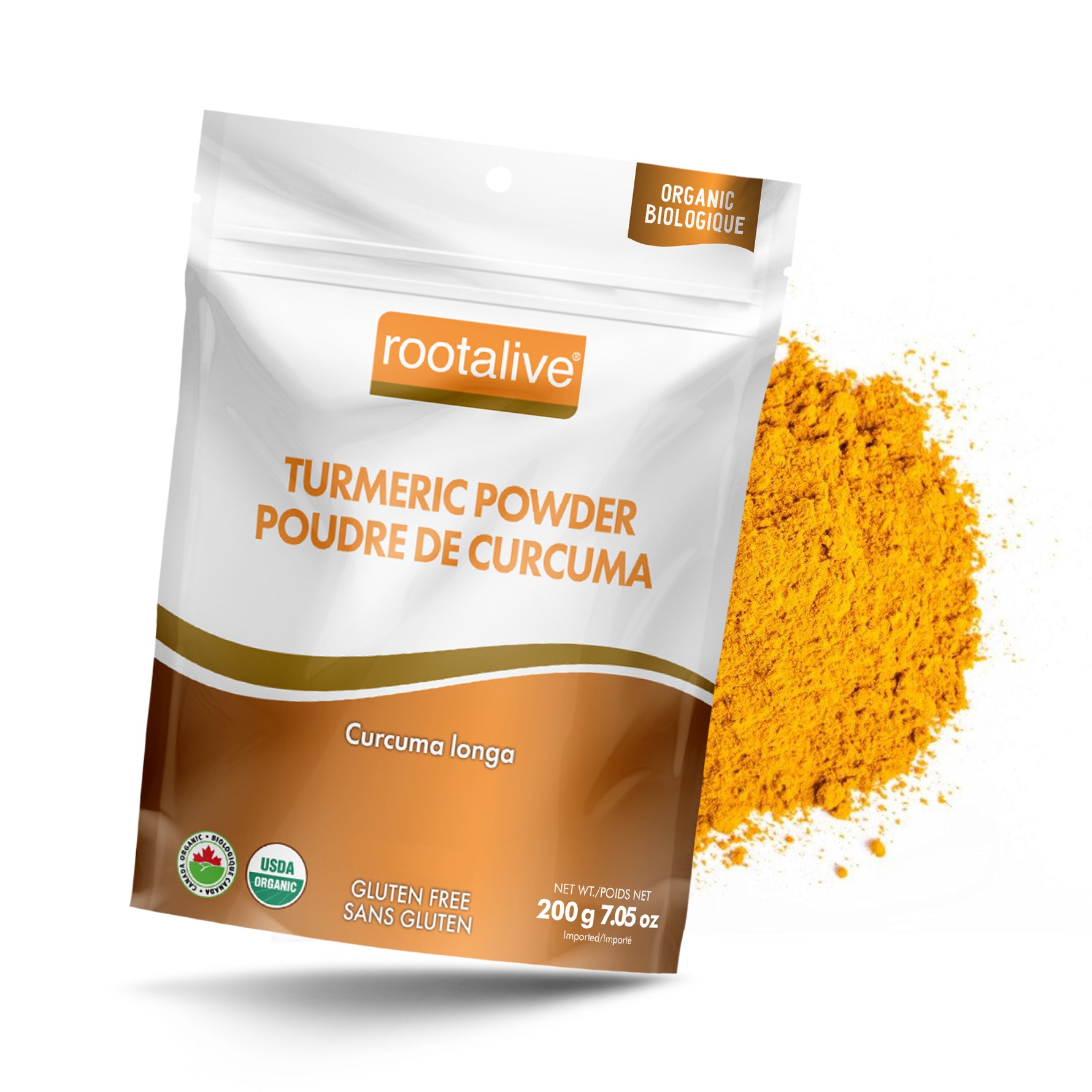 Organic Turmeric Powder 200g - Rootalive Inc.