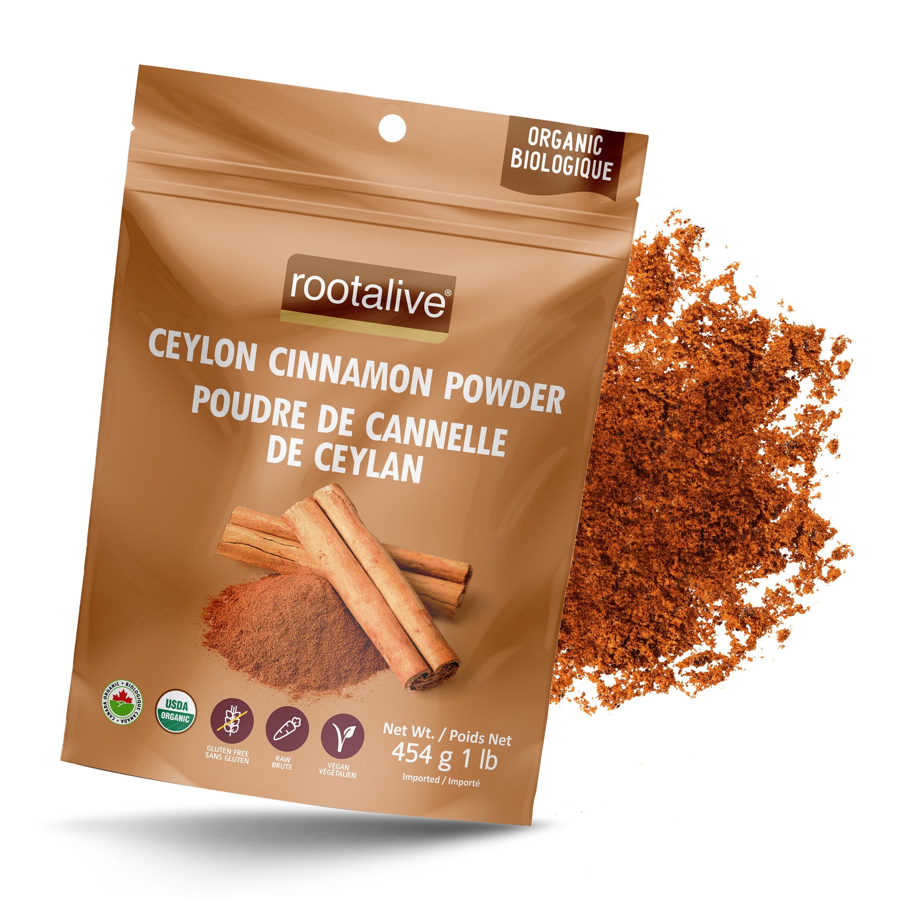 Organic Ceylon Cinnamon Powder 454g - Rootalive Inc.
