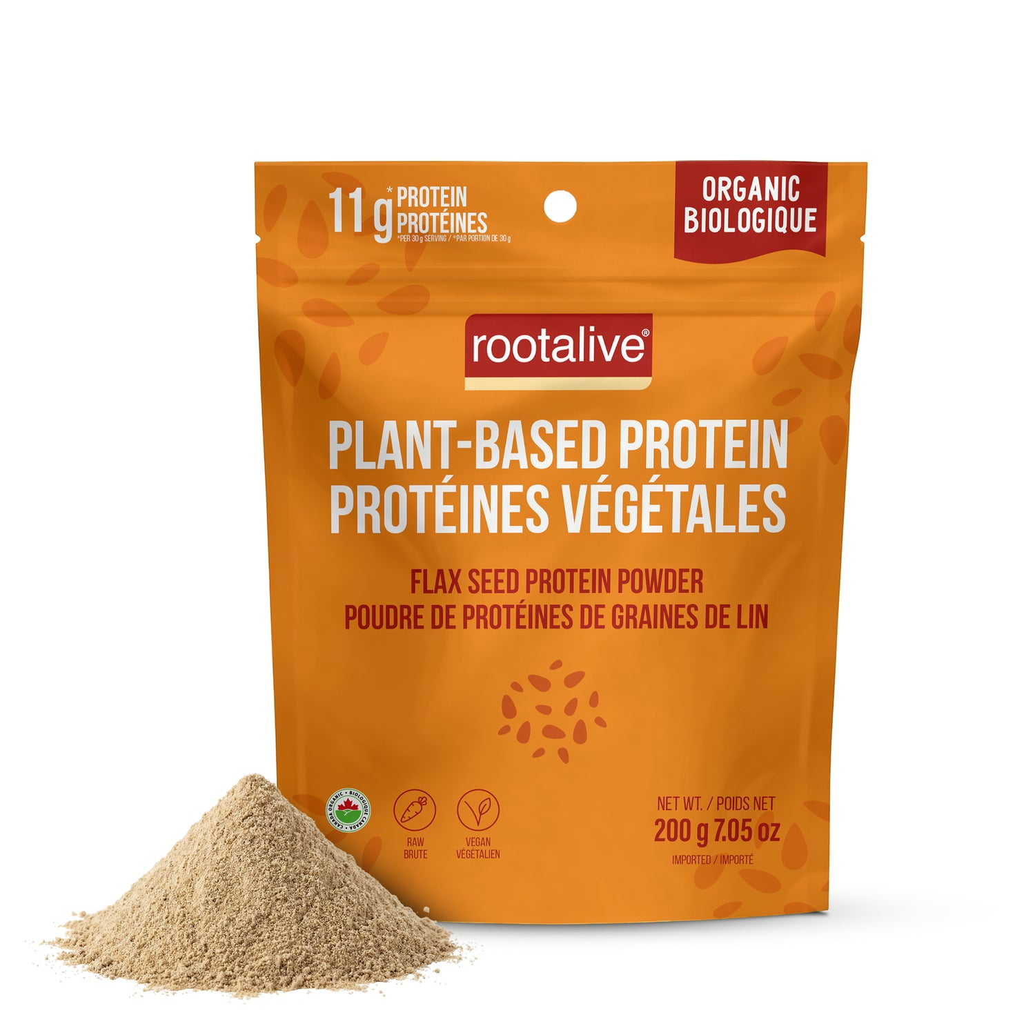 Organic Flax Seed Protein Powder, 200g