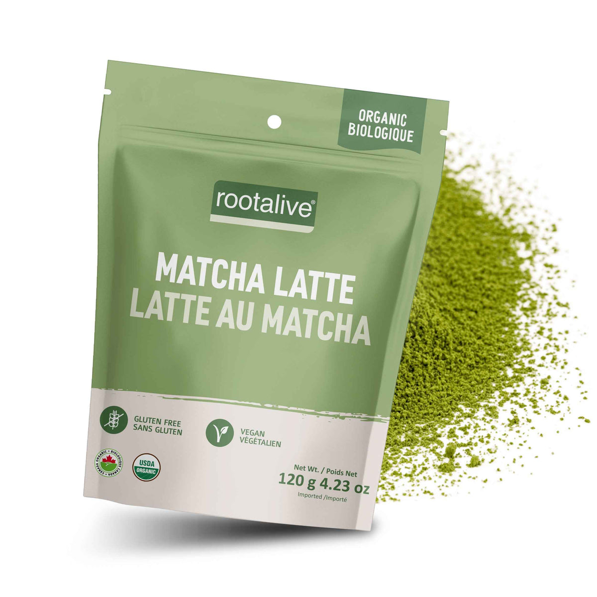 Organic Matcha Latte 120g - Rootalive Inc.