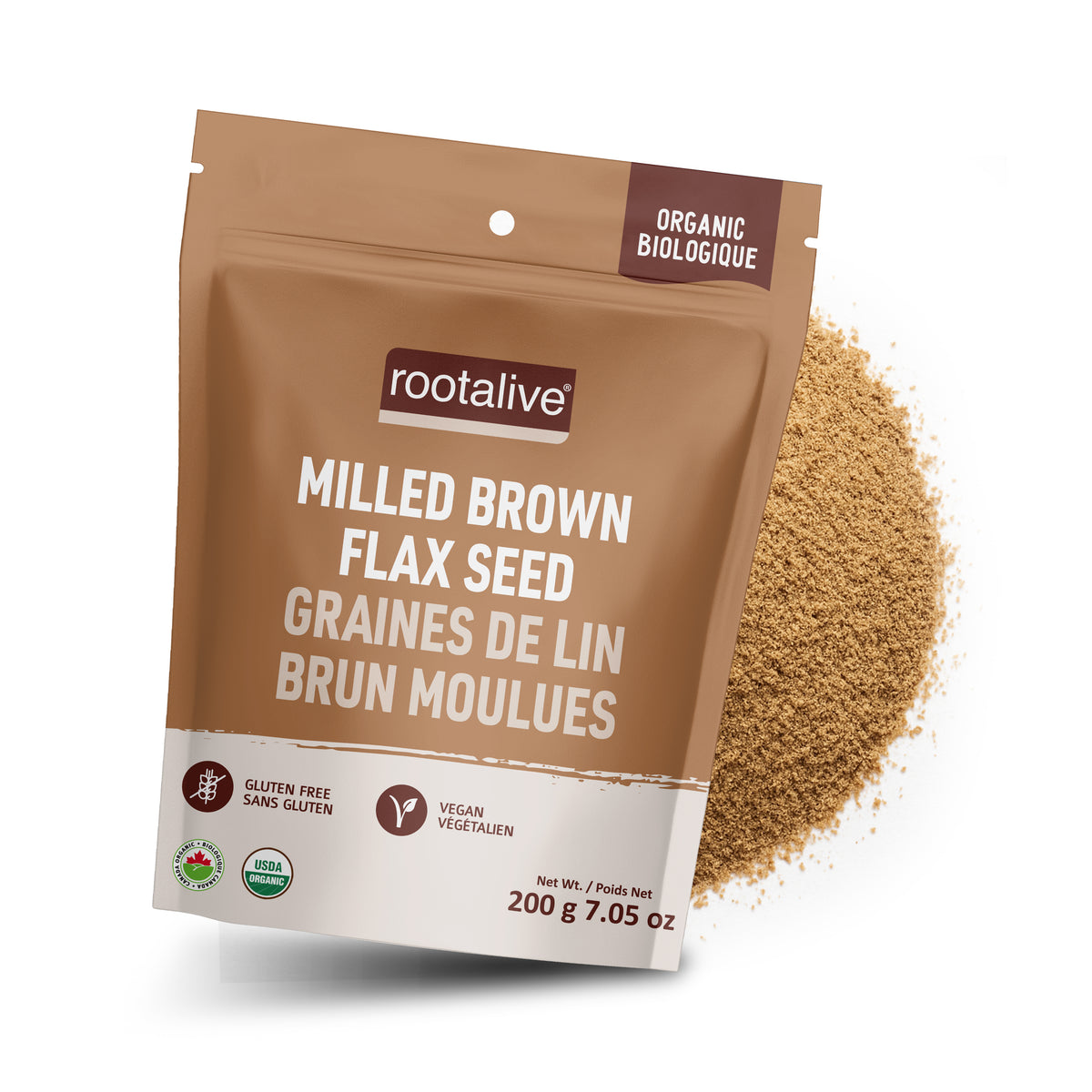 Organic Milled Brown Flax Seed 200g