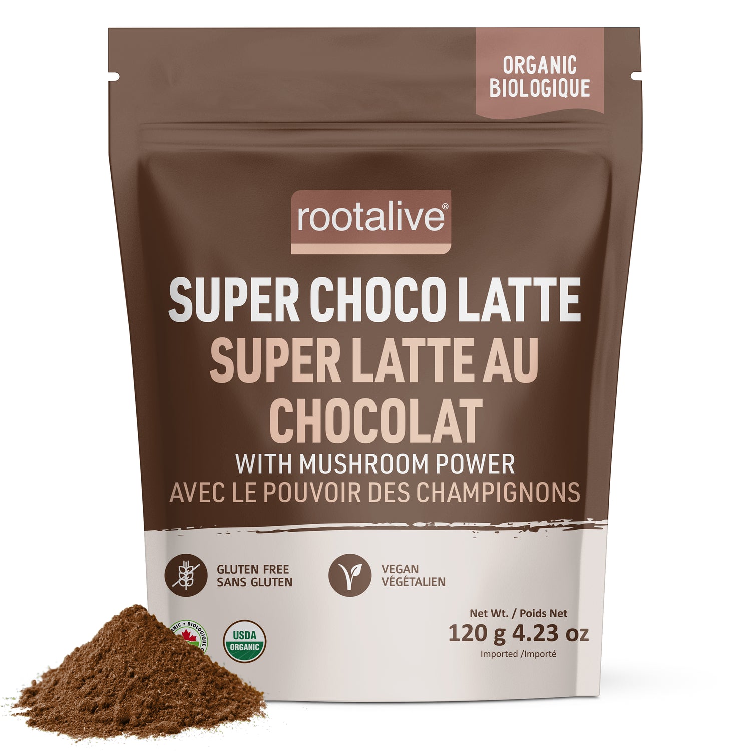 Organic Super Choco Latte 120g - Rootalive Inc.