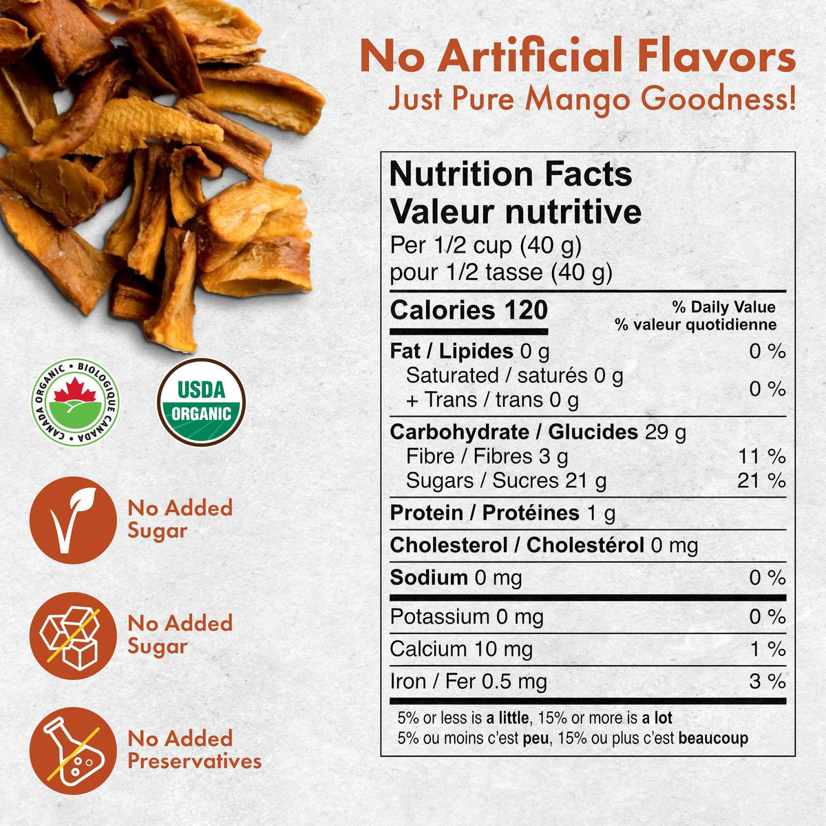 Organic Dried Mango 300g