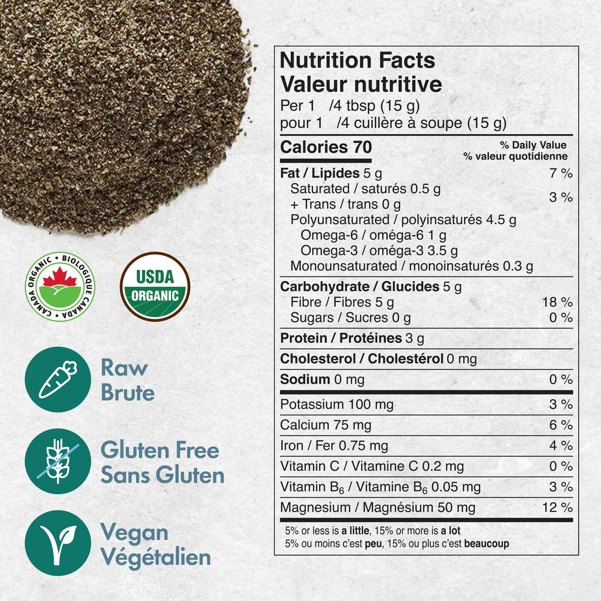 Organic Ground Chia Seeds 200g