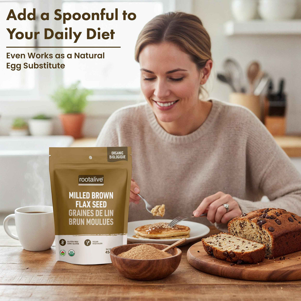 Organic Milled Brown Flax Seed 454g