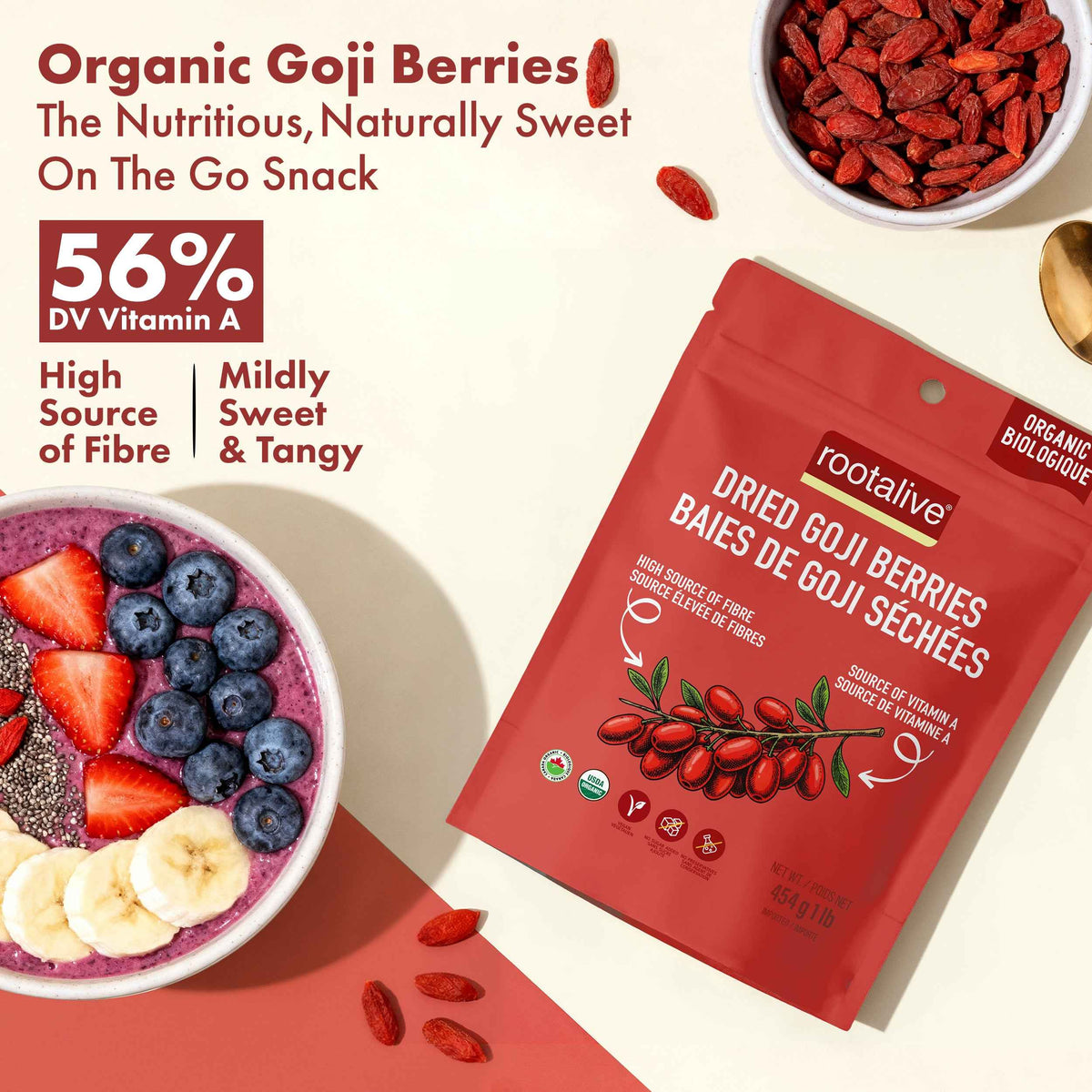 Organic Dried Goji Berries 454g