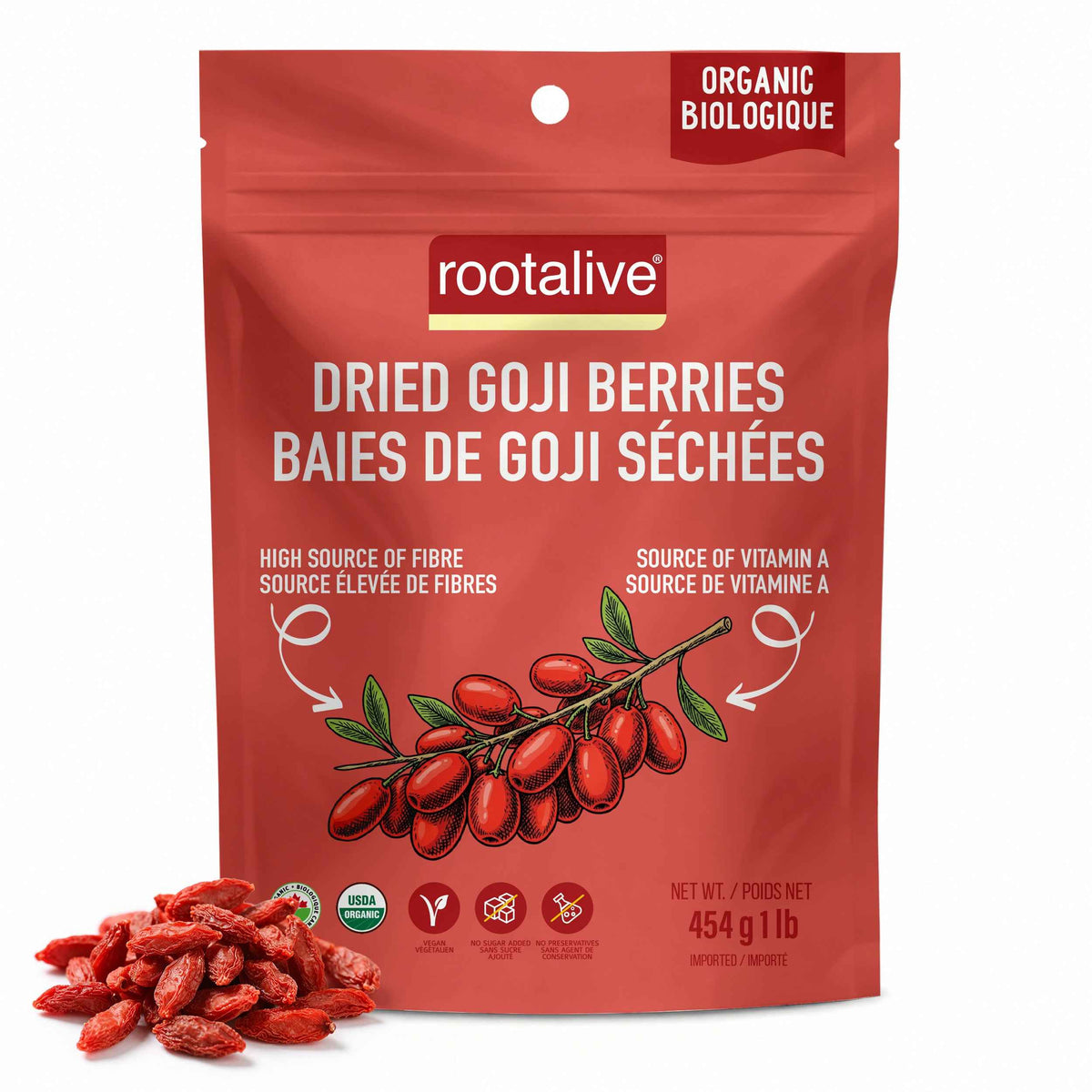 Organic Dried Goji Berries 454g