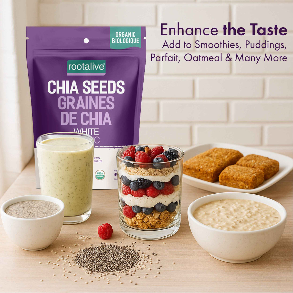 Organic White Chia Seeds 454g