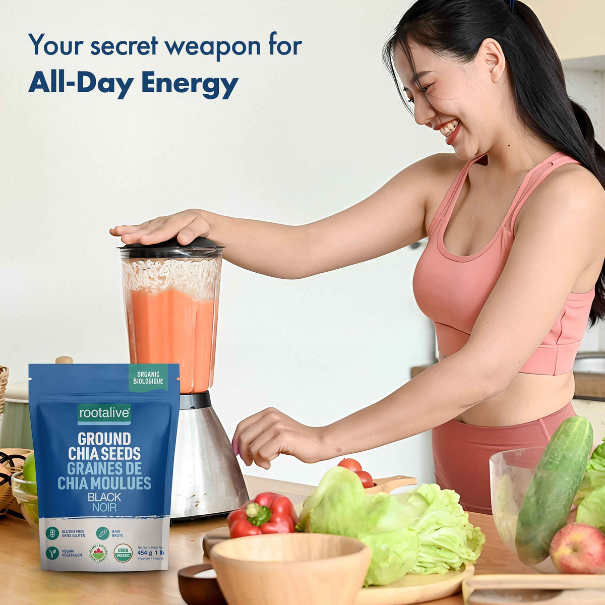 Organic Ground Chia Seeds 454g