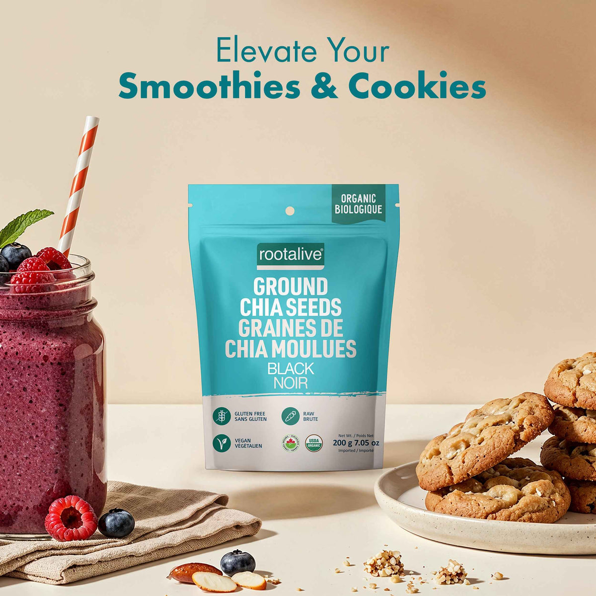 Organic Ground Chia Seeds 200g