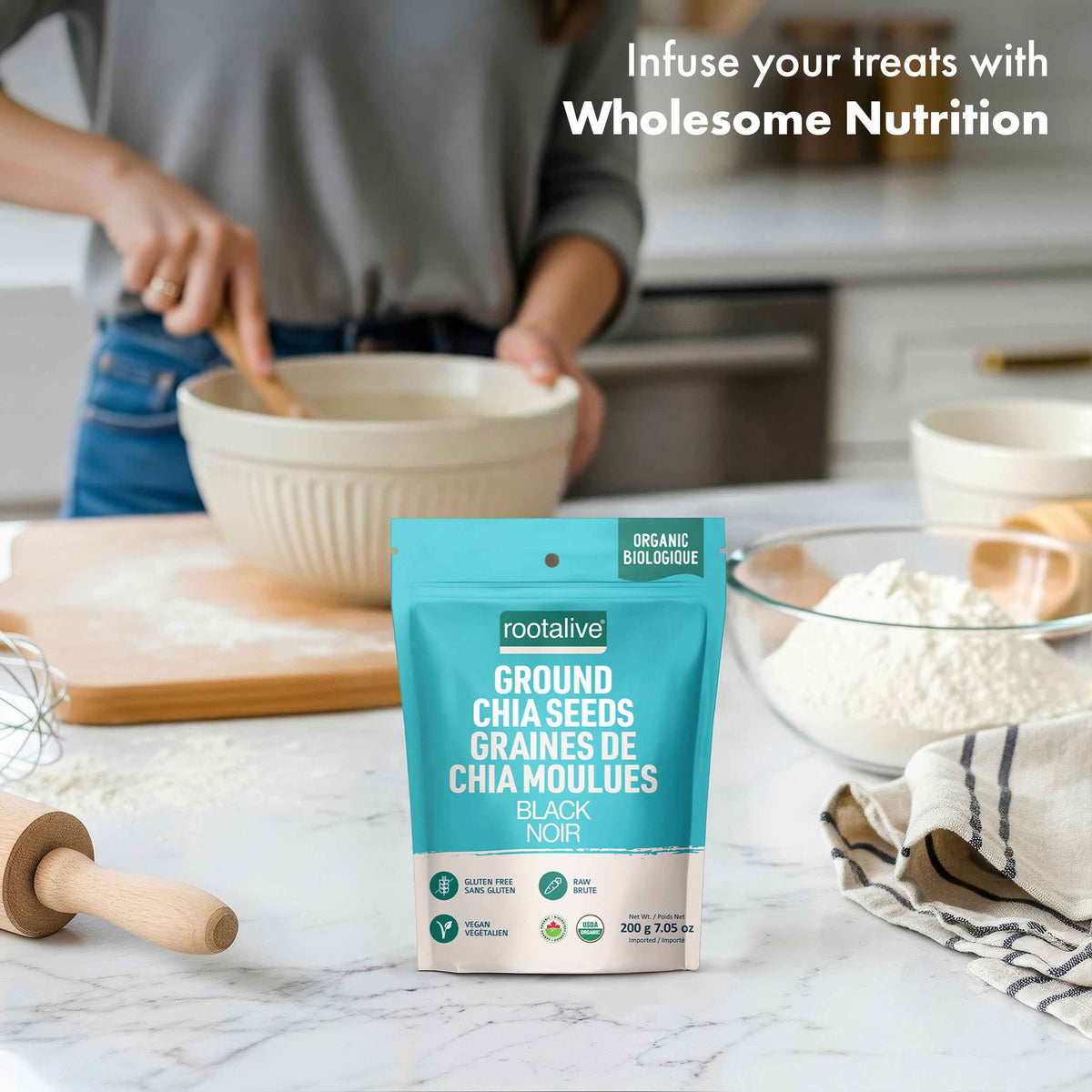 Organic Ground Chia Seeds 200g