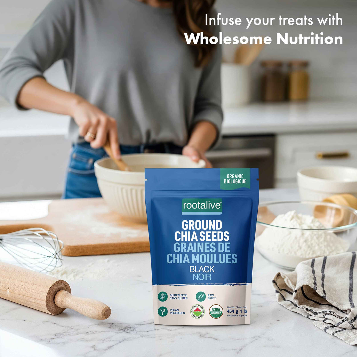 Organic Ground Chia Seeds 454g