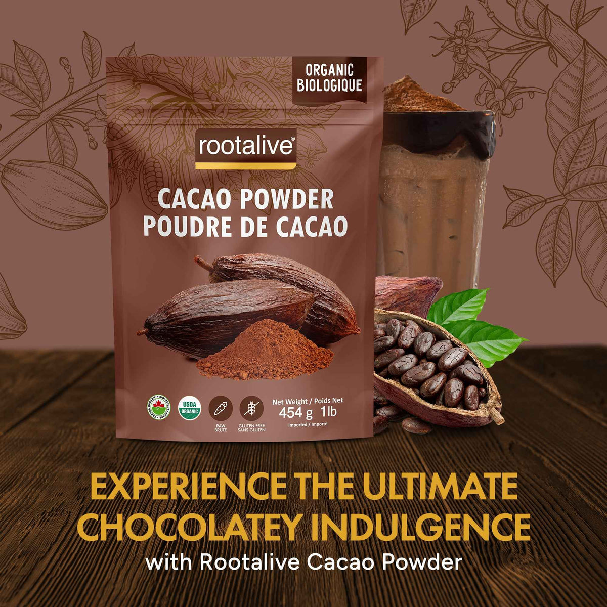 Organic Cacao Powder 454g