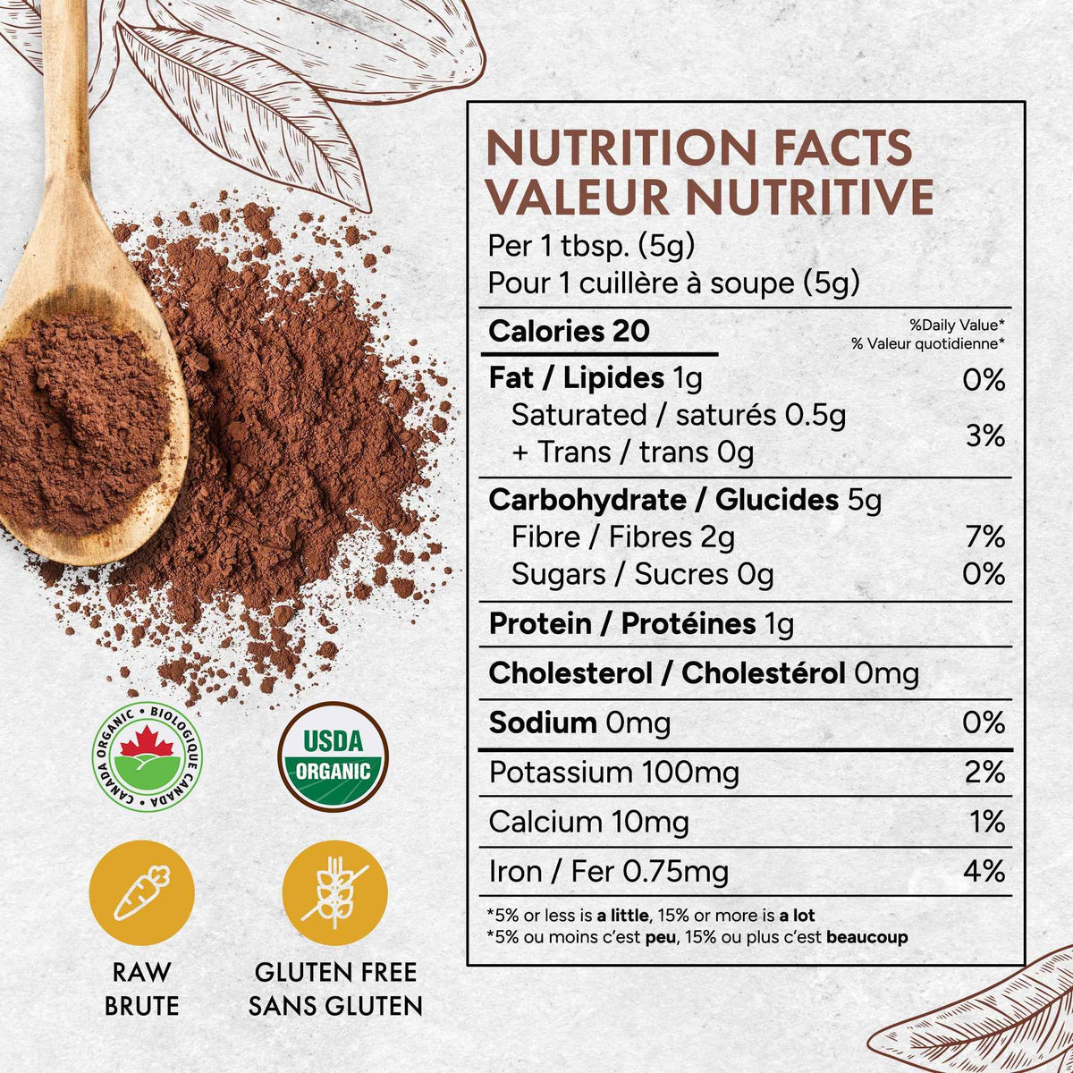 Organic Cacao Powder 454g