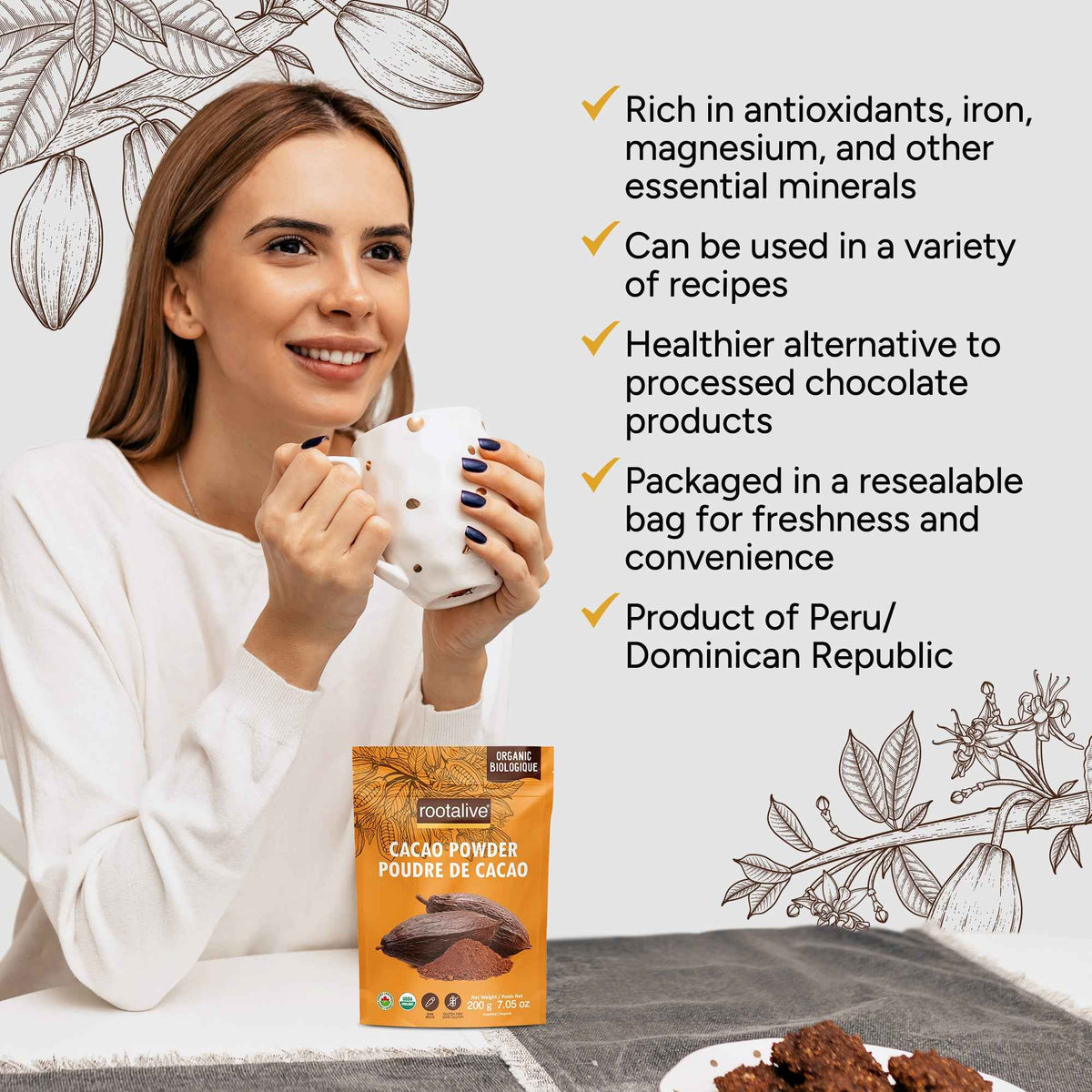 Organic Cacao Powder 200g