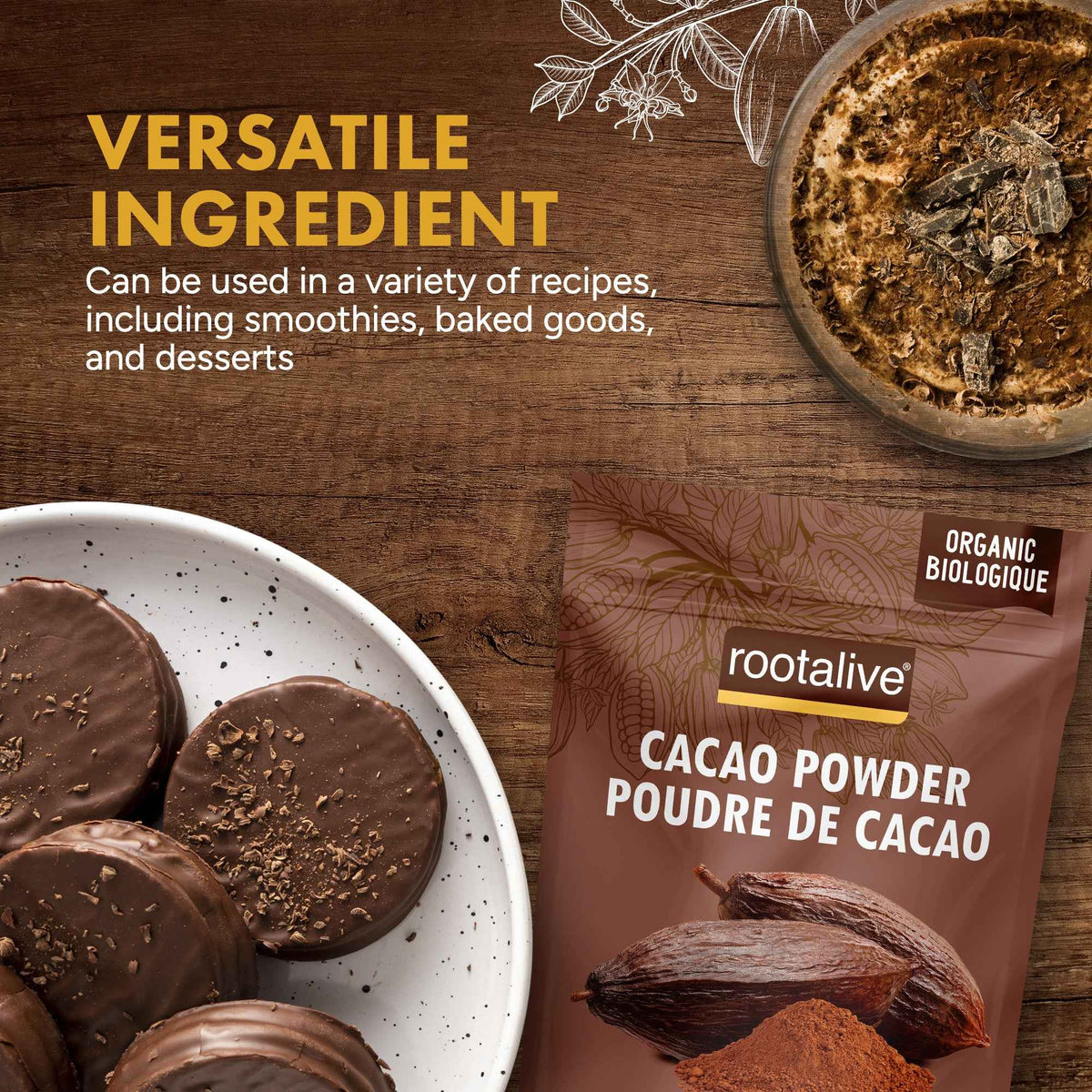 Organic Cacao Powder 454g