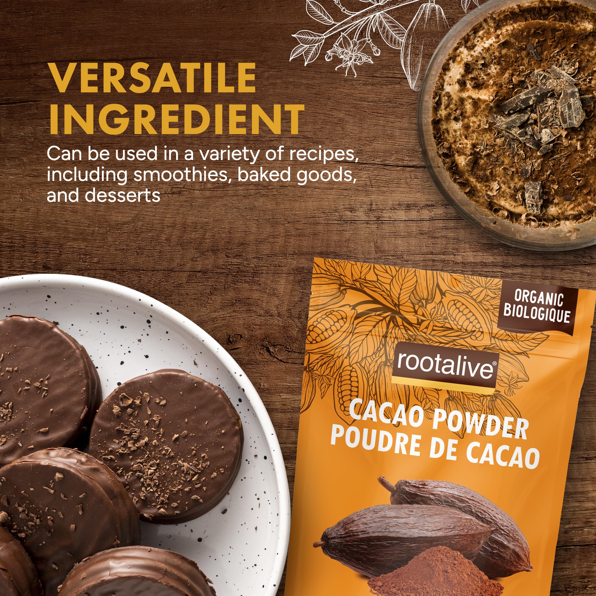 Organic Cacao Powder 200g - Rootalive Inc.