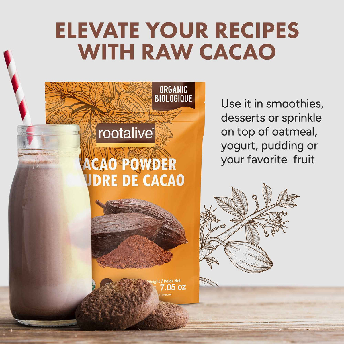 Organic Cacao Powder 200g