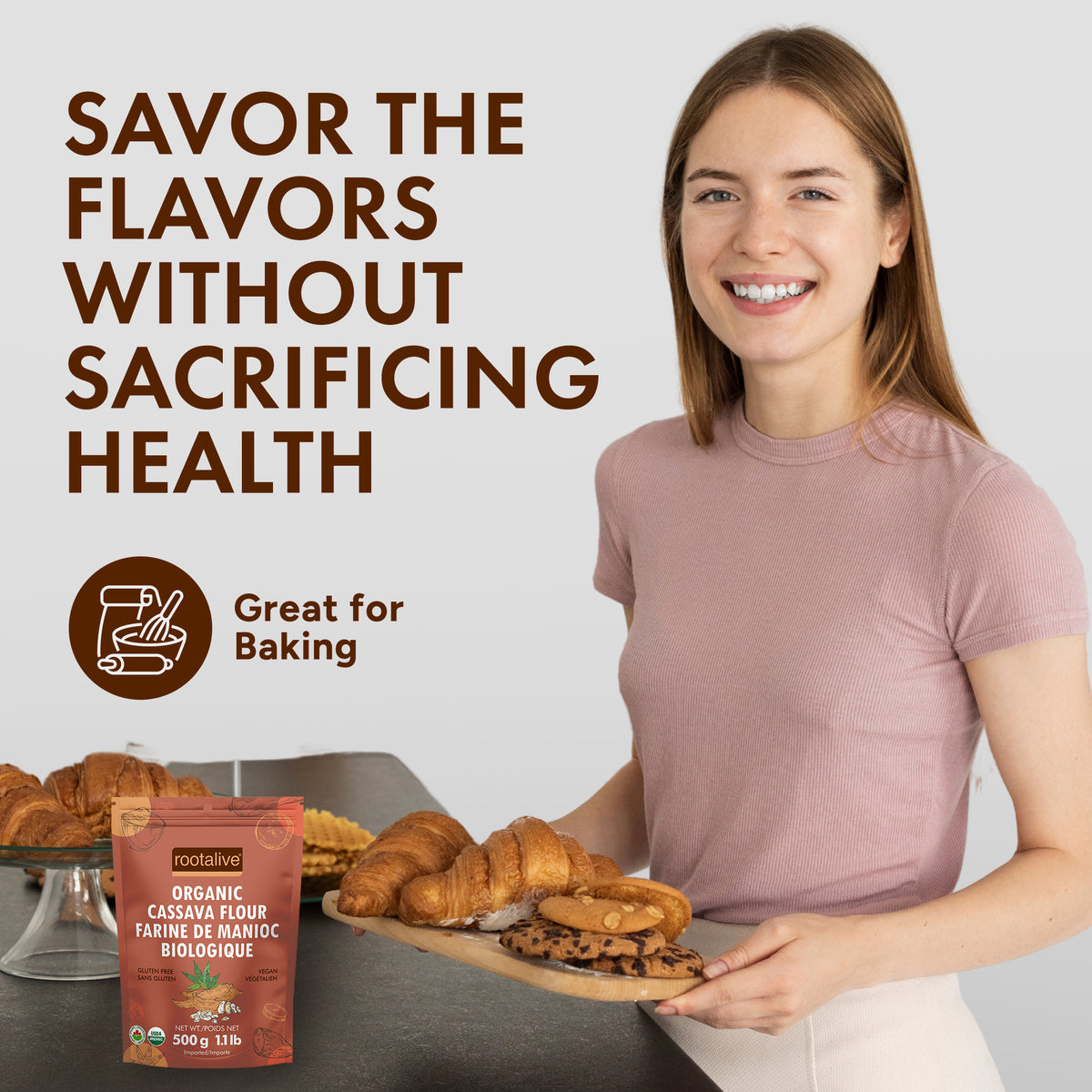 Organic Cassava Flour 500g - Rootalive Inc.