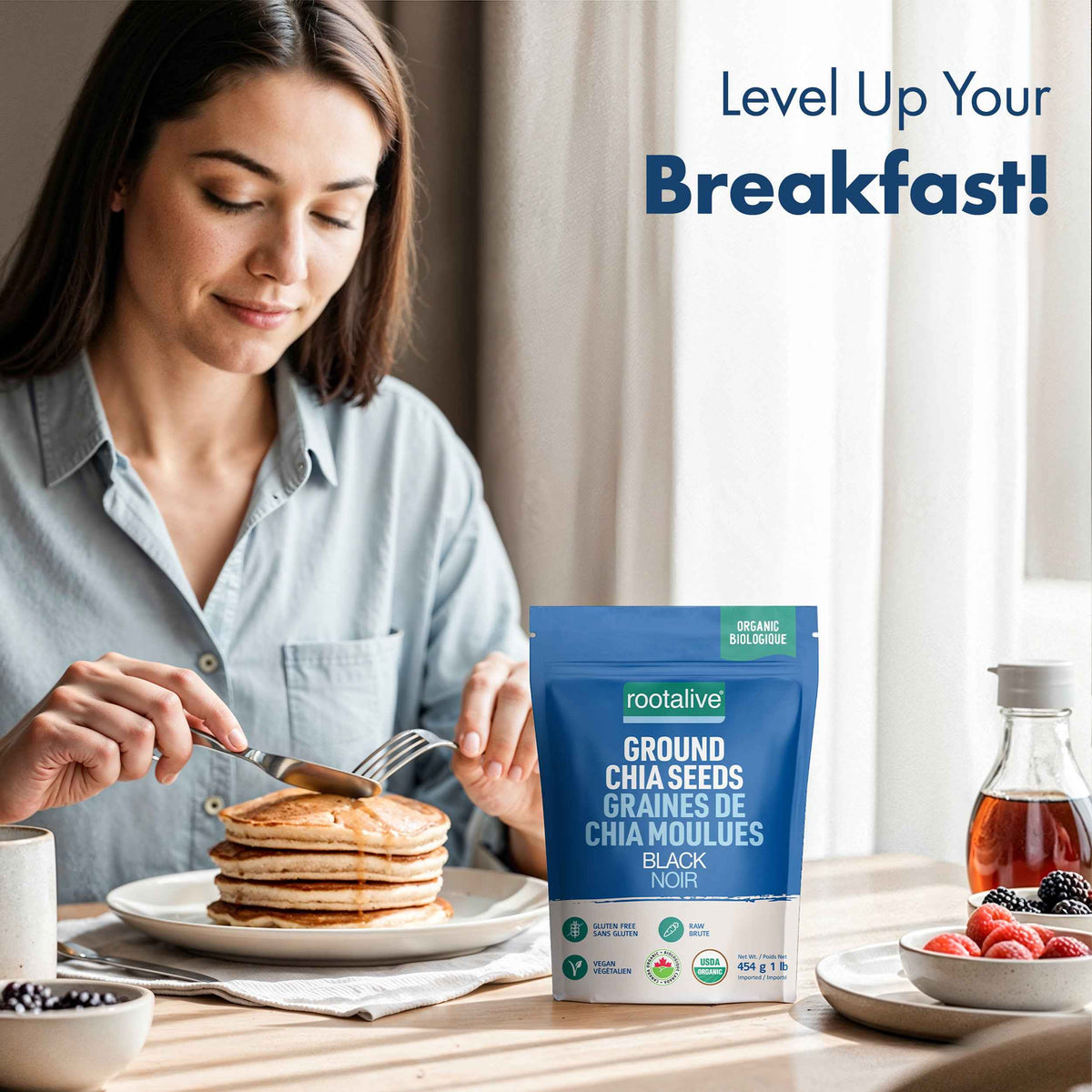 Organic Ground Chia Seeds 454g