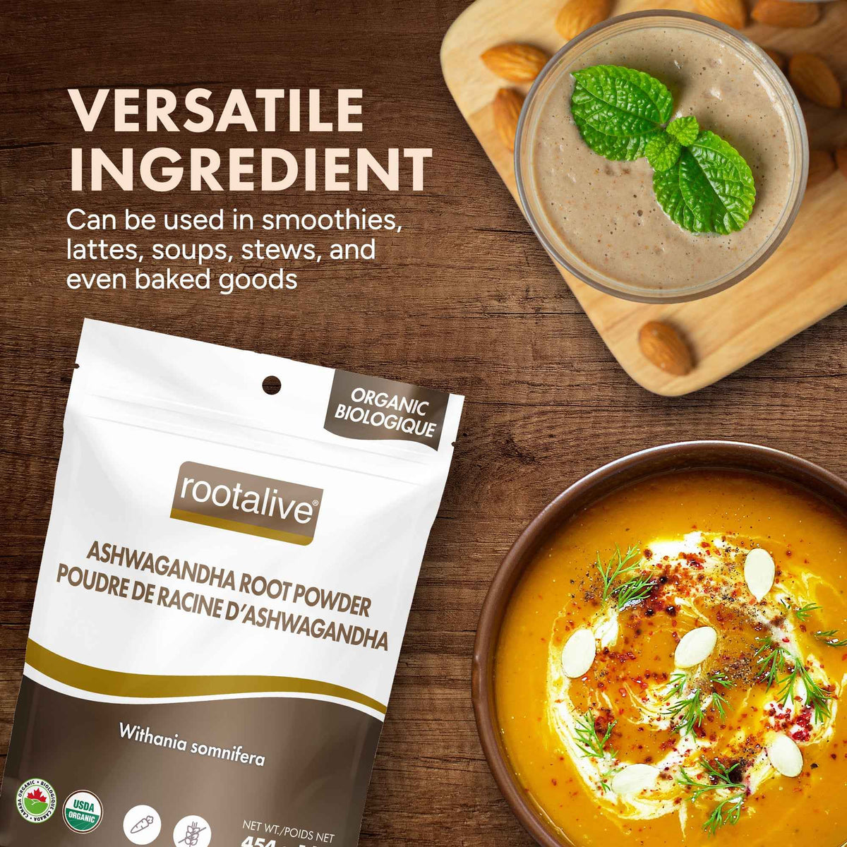 Organic Ashwagandha Root Powder 454g