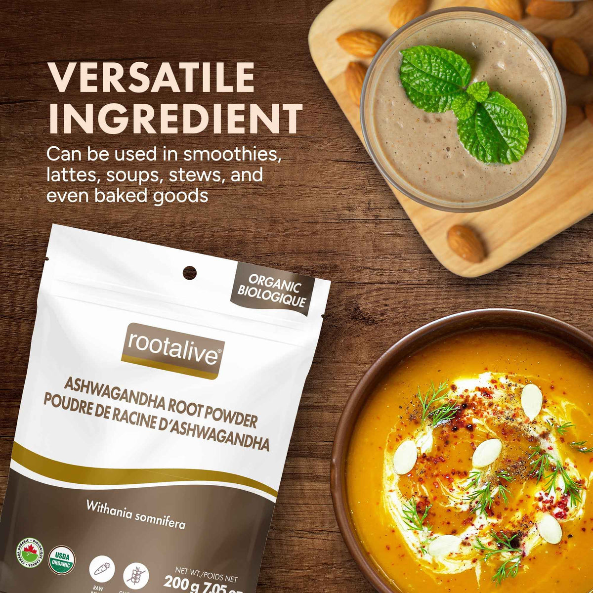 Organic Ashwagandha Root Powder 200g