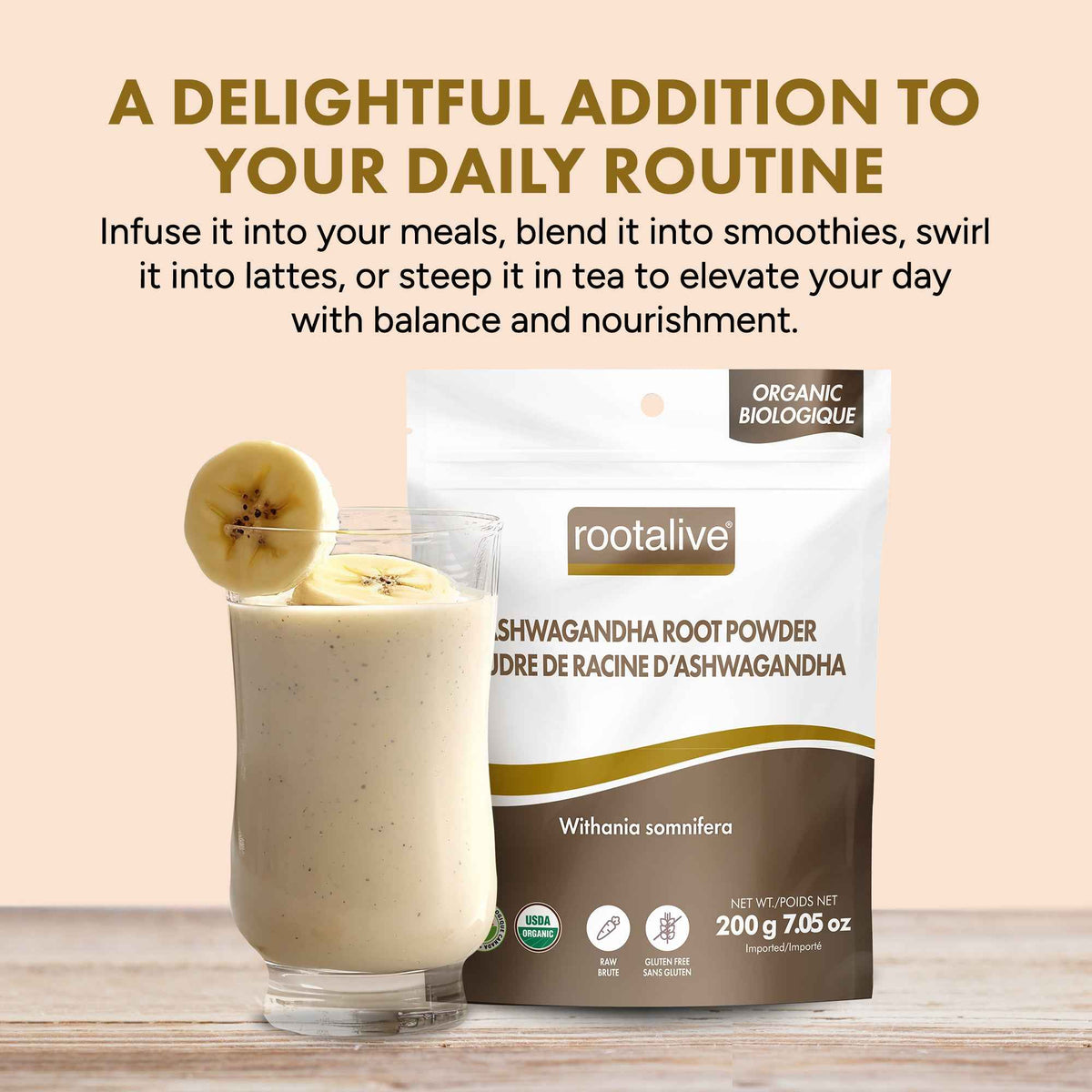 Organic Ashwagandha Root Powder 200g