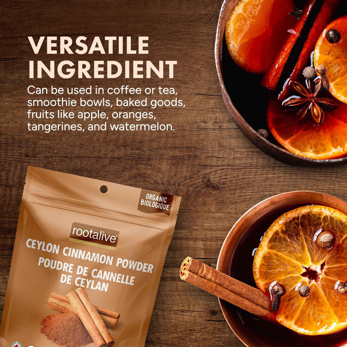 Organic Ceylon Cinnamon Powder 200g - Rootalive Inc.