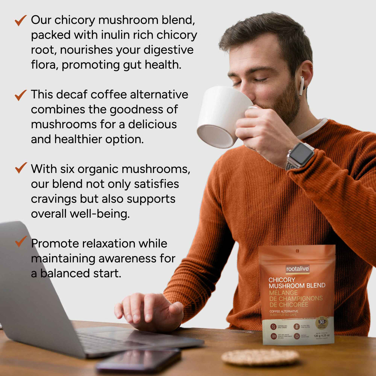 Chicory Mushroom Blend (Coffee Alternative)