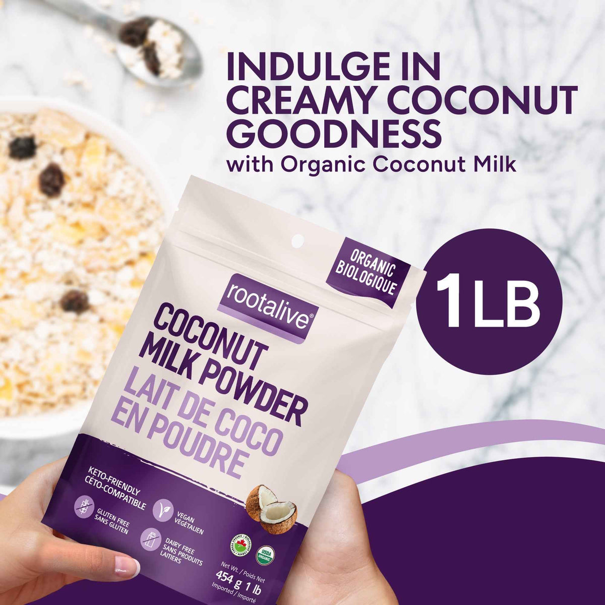 Organic Coconut Milk Powder 454g