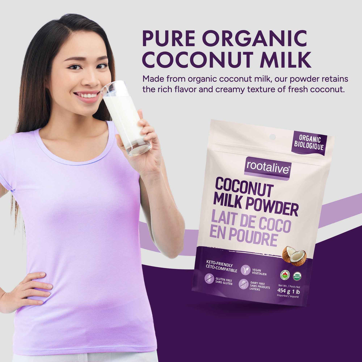 Organic Coconut Milk Powder 454g