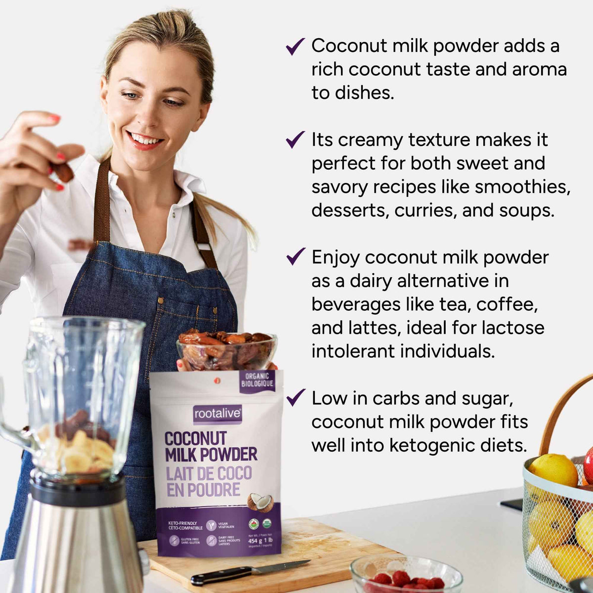 Organic Coconut Milk Powder 454g