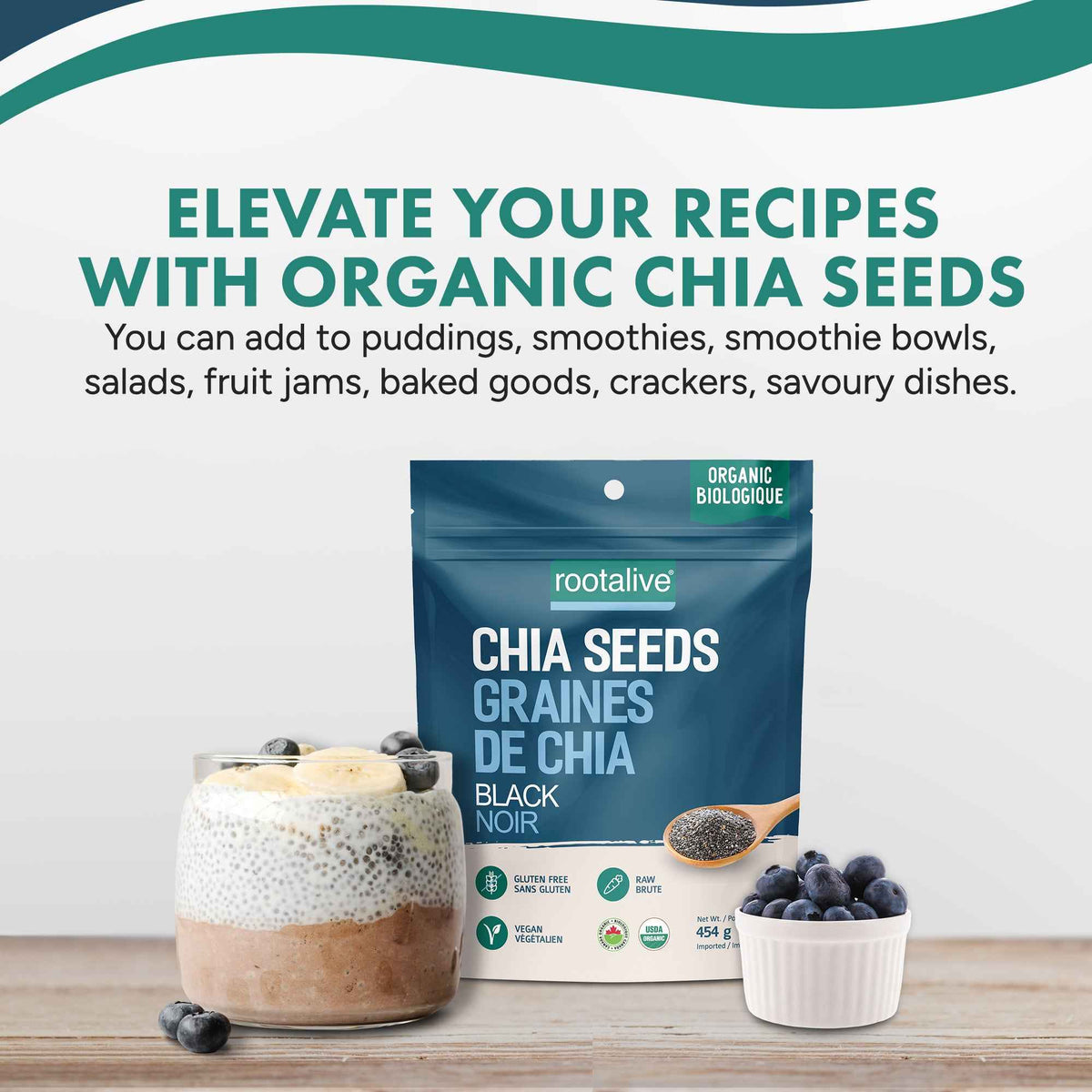 Organic Black Chia Seeds 454g