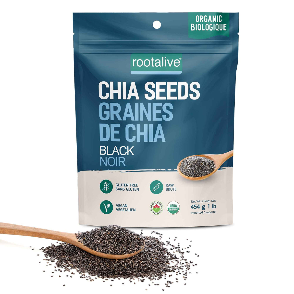 Organic Black Chia Seeds 454g