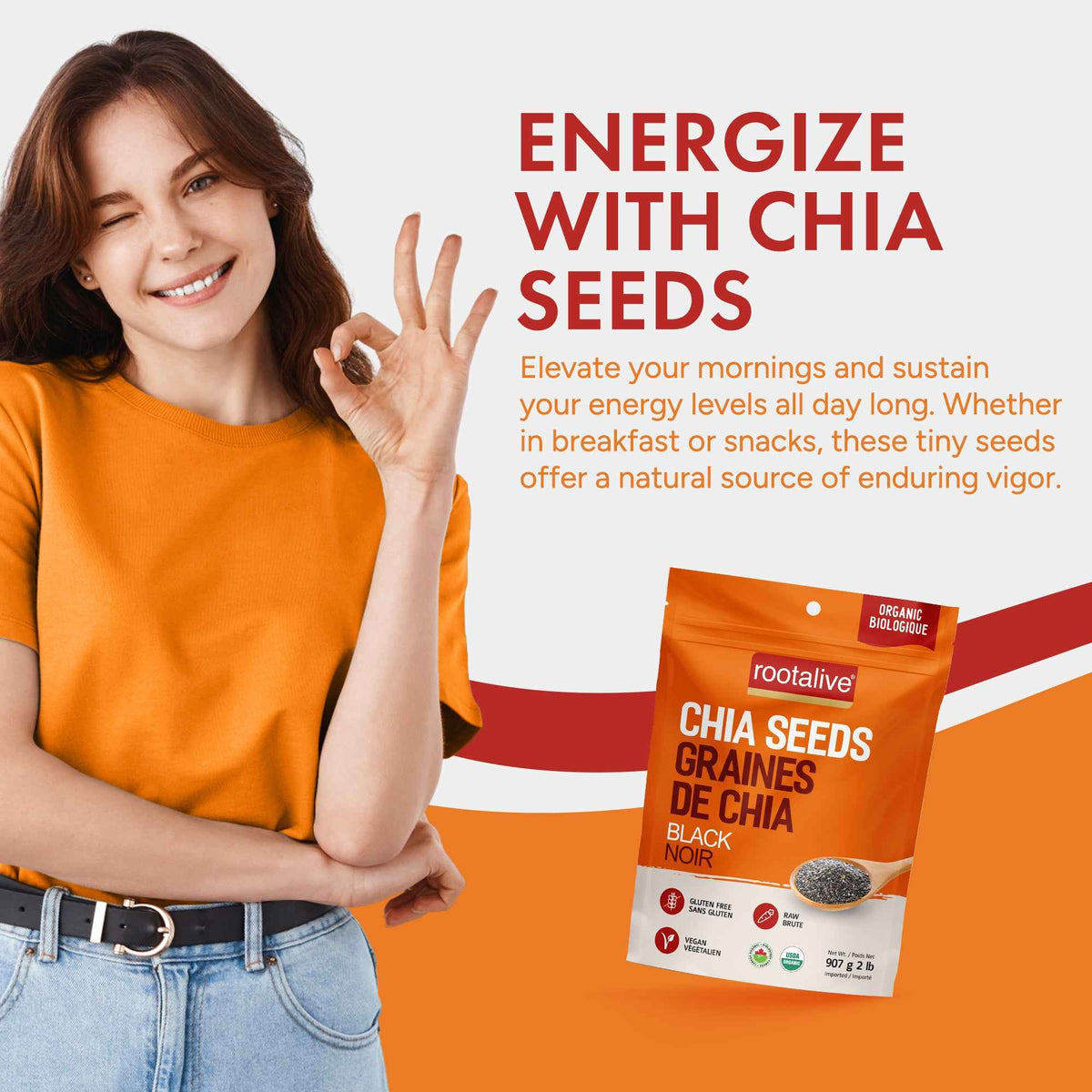 Organic Black Chia Seeds 907g