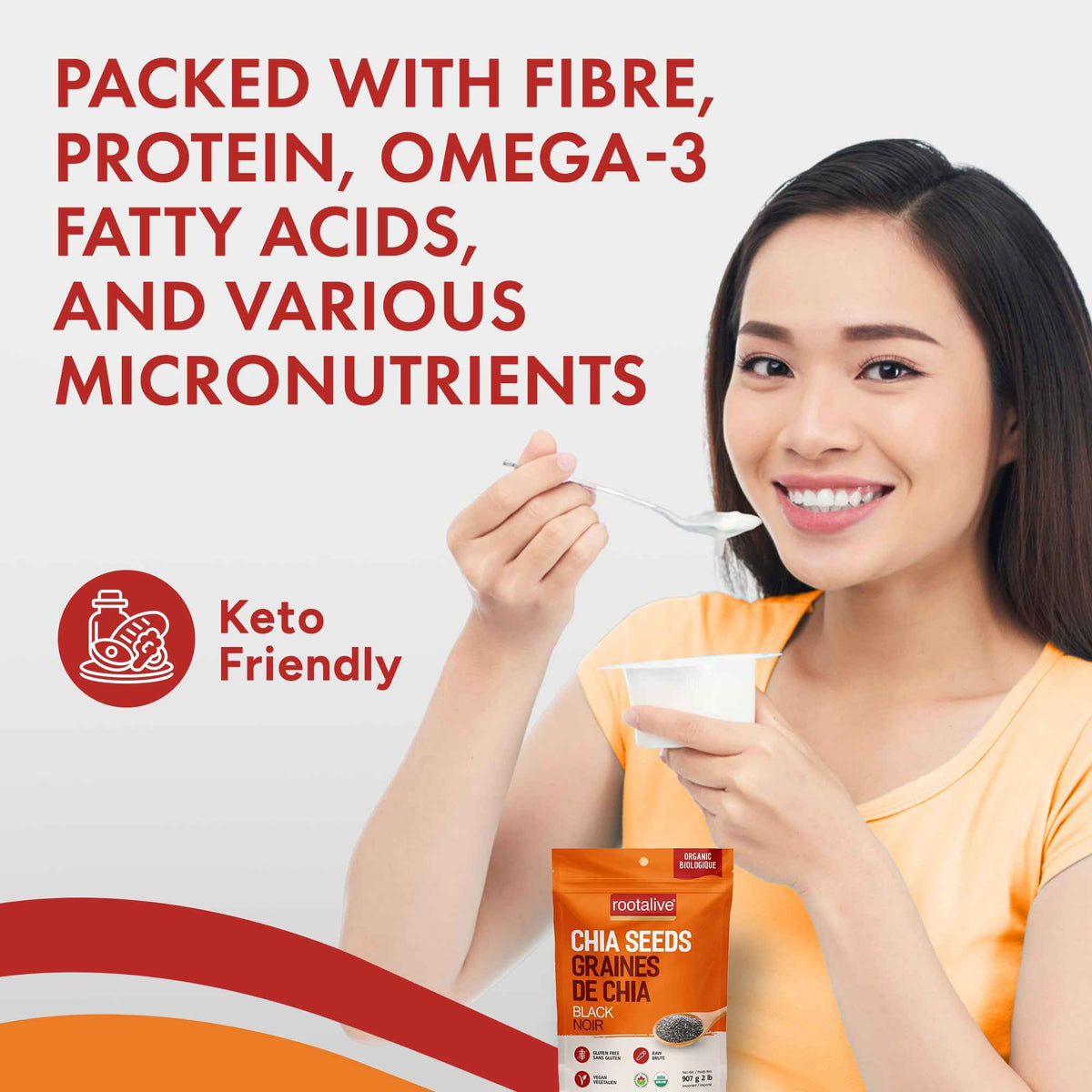 Organic Black Chia Seeds 907g