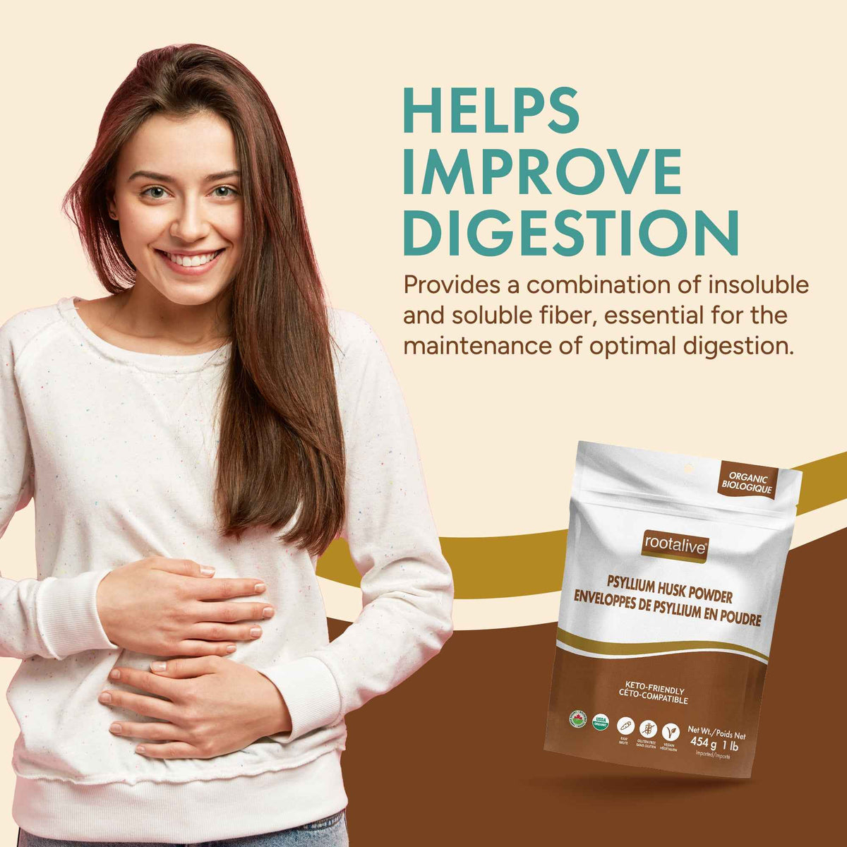 Organic Psyllium Husk Powder 454g