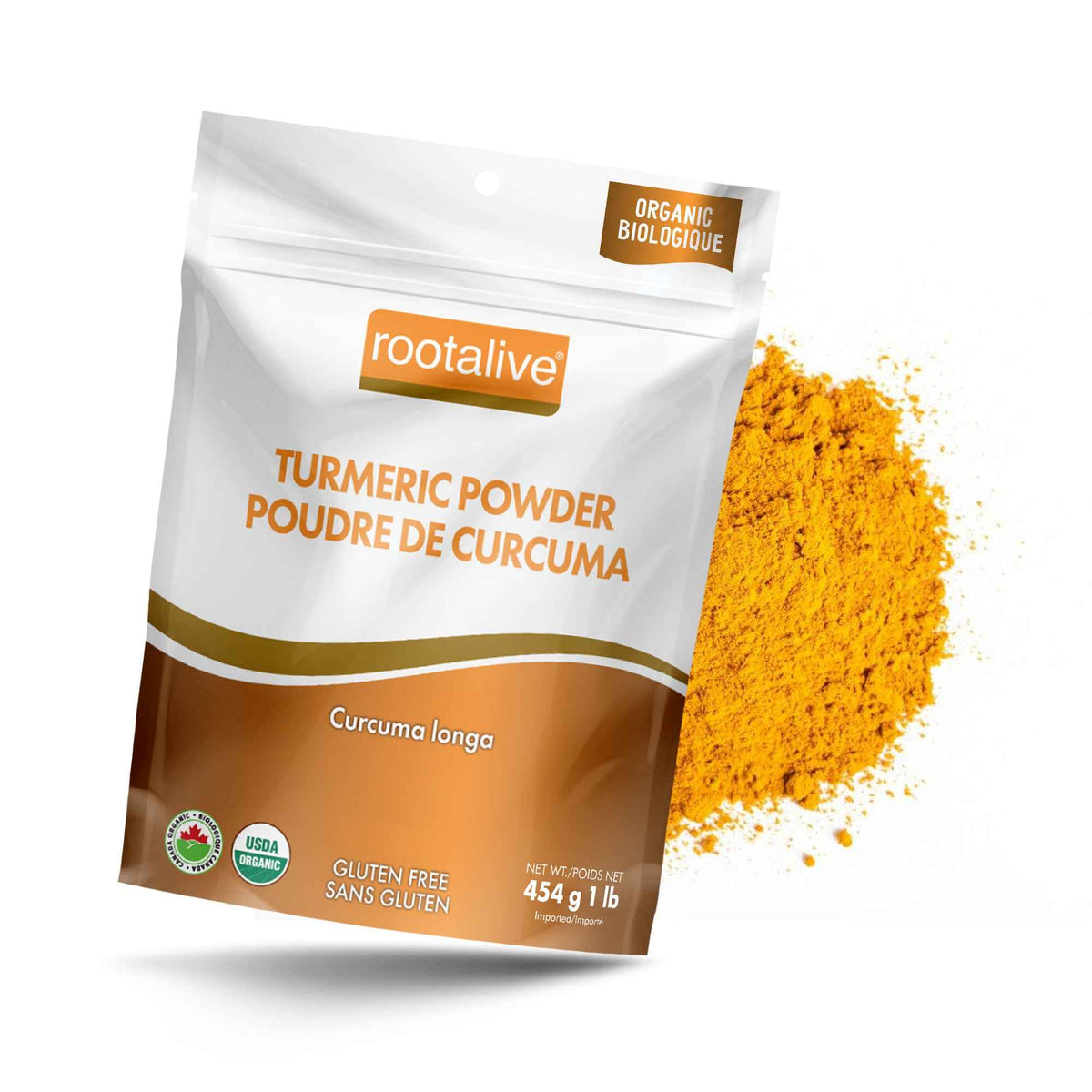 Active Turmeric Powder Organic Turmeric Powder 454g - Rootalive Inc.