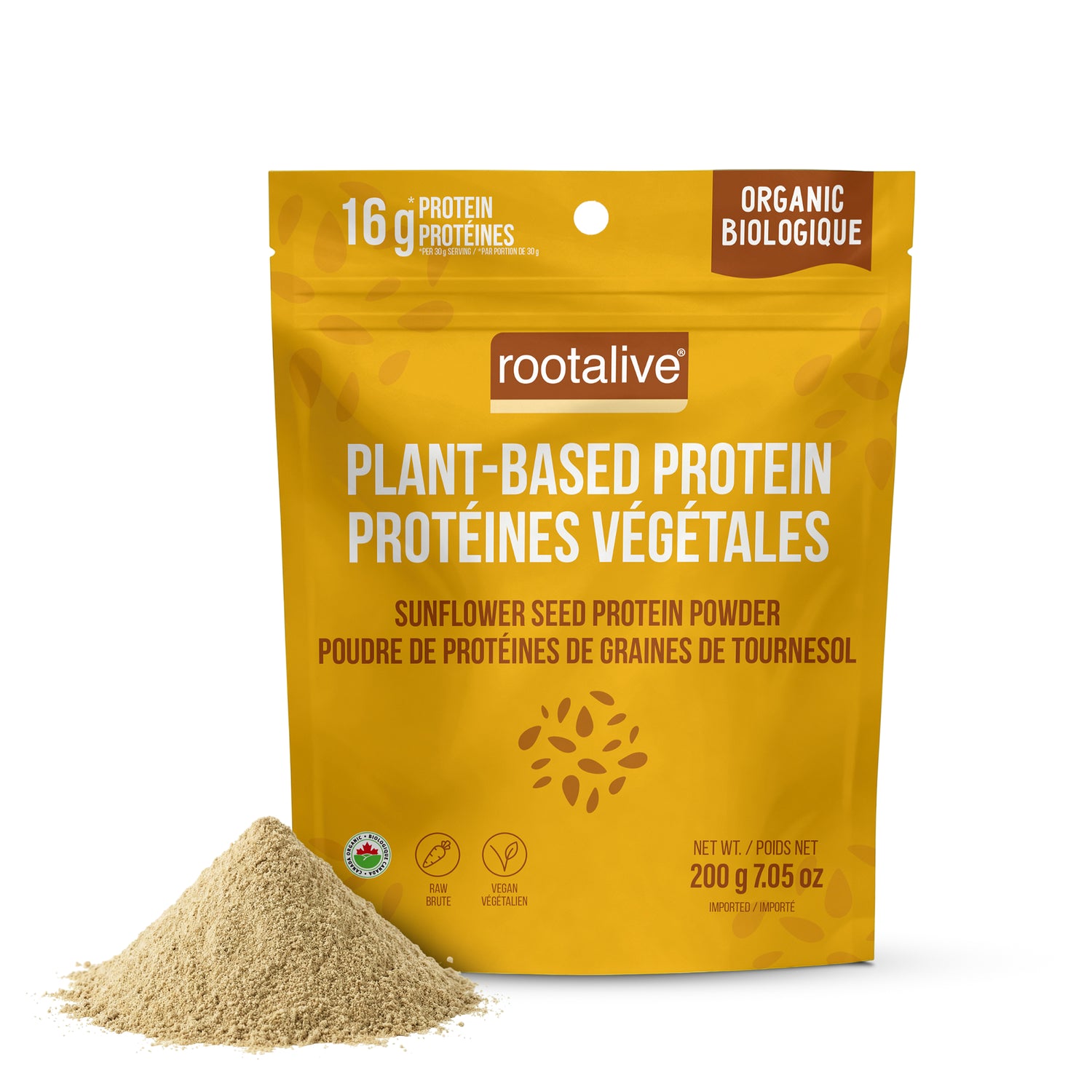 Organic Sunflower Seed Protein Powder, 200g
