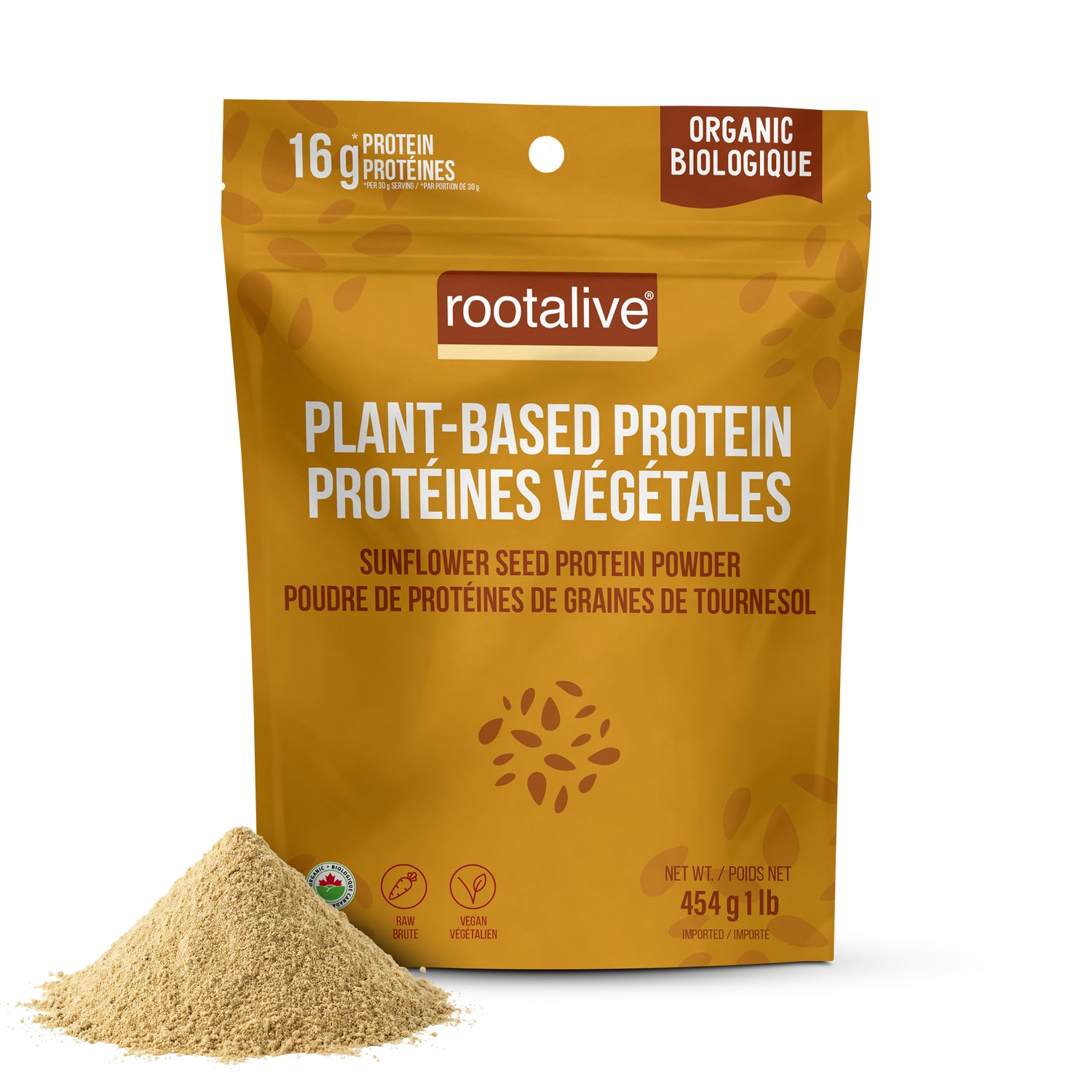 Organic Sunflower Seed Protein Powder, 454g